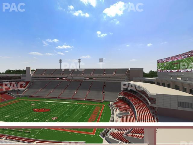 Razorback Stadium - Section 519 1 Seat View Razorback Stadium - Section 519 1 Seat View