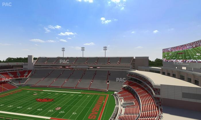 Razorback Stadium - Section 519 2 Seat View