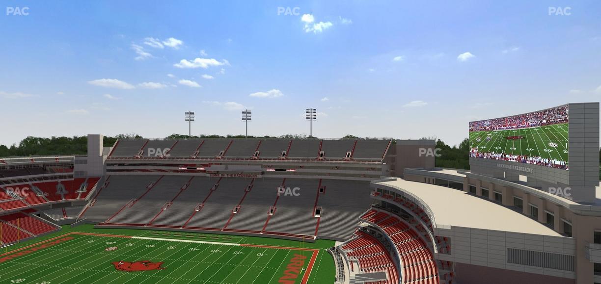 Razorback Stadium - Section 519 Seat View