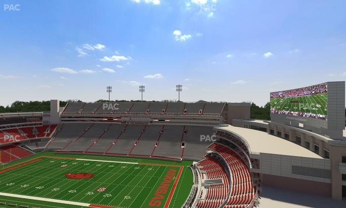 Razorback Stadium - Section 519 Seat View