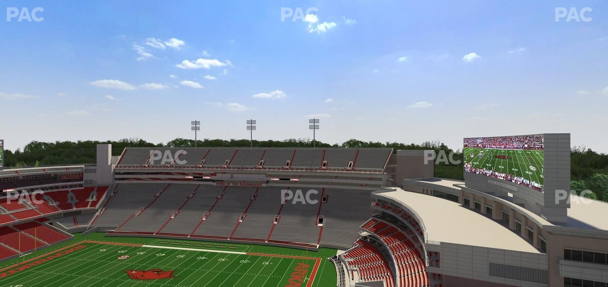 Razorback Stadium - Section 519 Seat View