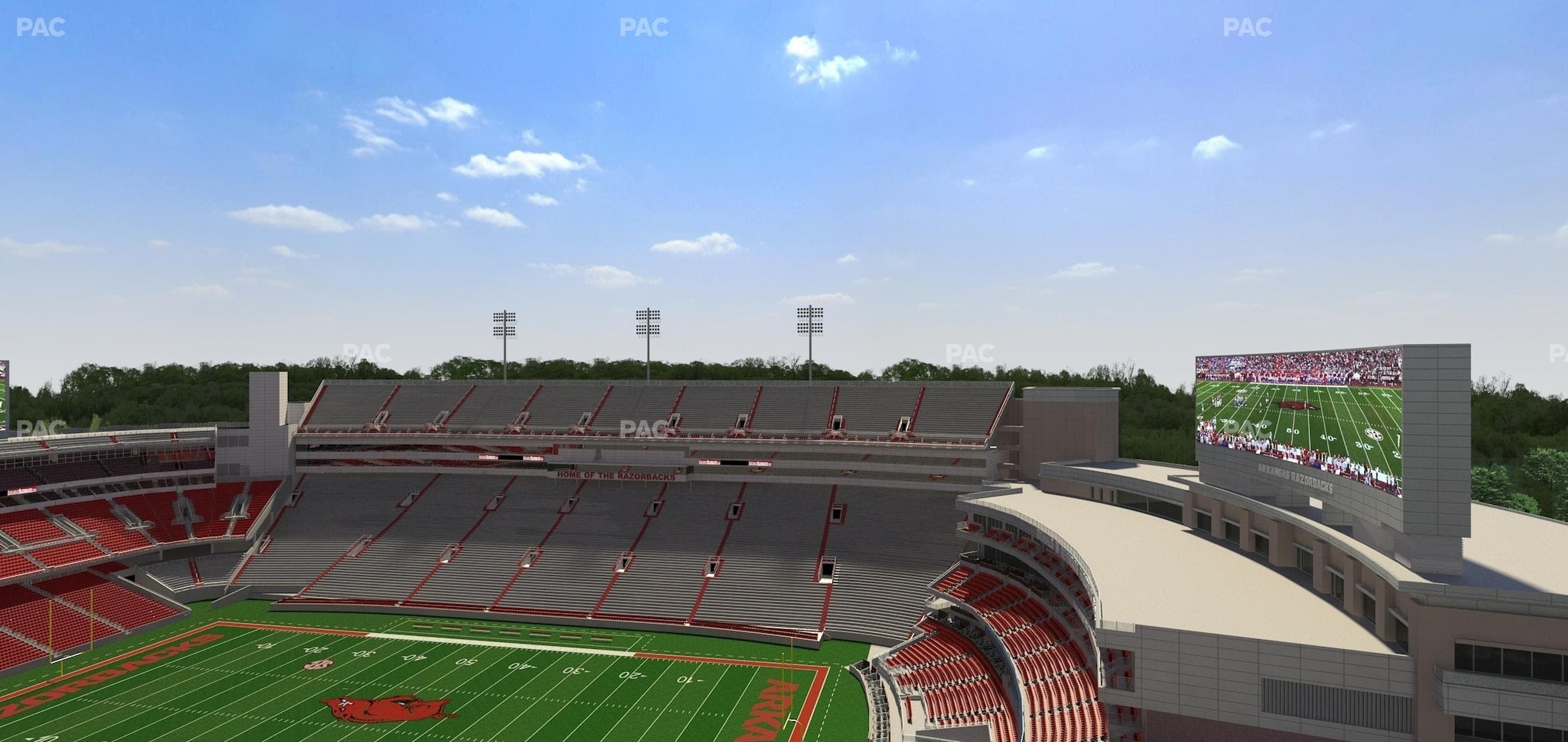 Razorback Stadium - Section 519 Seat View