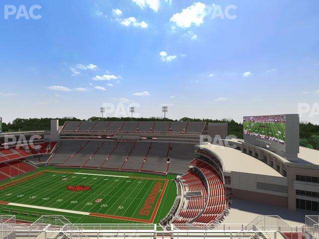 Razorback Stadium - Section 519 Seat View Razorback Stadium - Section 519 Seat View