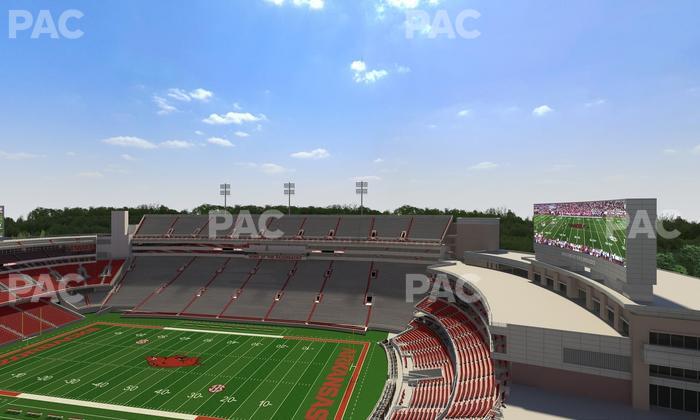 Razorback Stadium - Section 519 Seat View