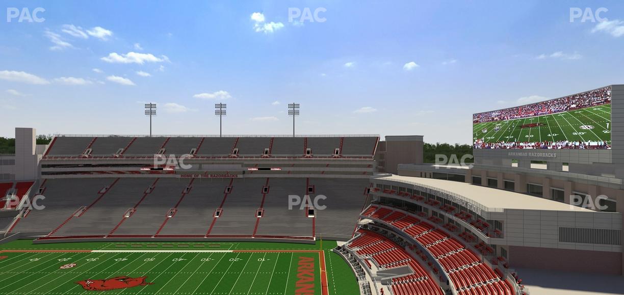 Razorback Stadium - Section 520 1 Seat View