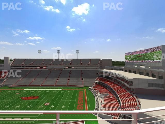 Razorback Stadium - Section 520 1 Seat View