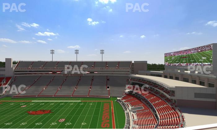 Razorback Stadium - Section 520 1 Seat View
