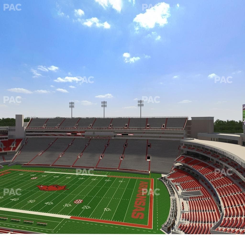 Razorback Stadium - Section 520 2 Seat View