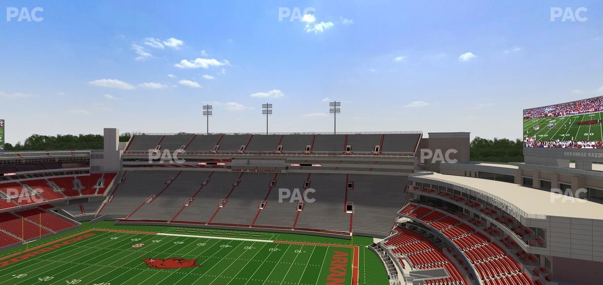 Razorback Stadium - Section 520 2 Seat View