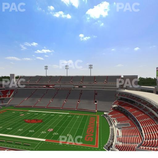 Razorback Stadium - Section 520 2 Seat View