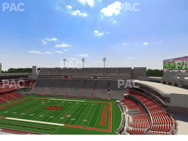 Razorback Stadium - Section 520 2 Seat View Razorback Stadium - Section 520 2 Seat View