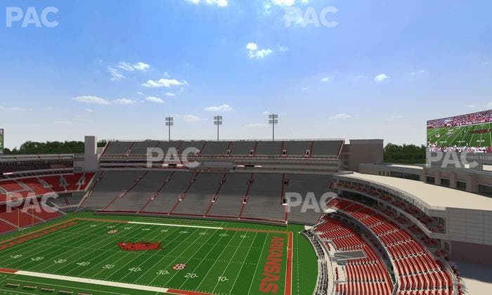 Razorback Stadium - Section 520 2 Seat View