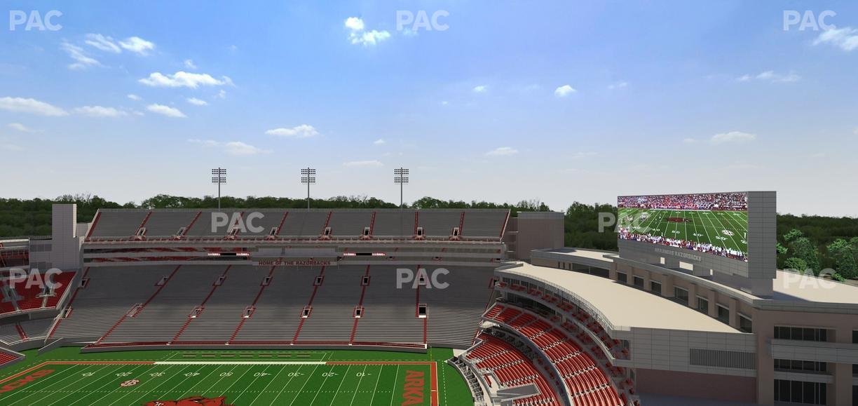 Razorback Stadium - Section 520 Seat View