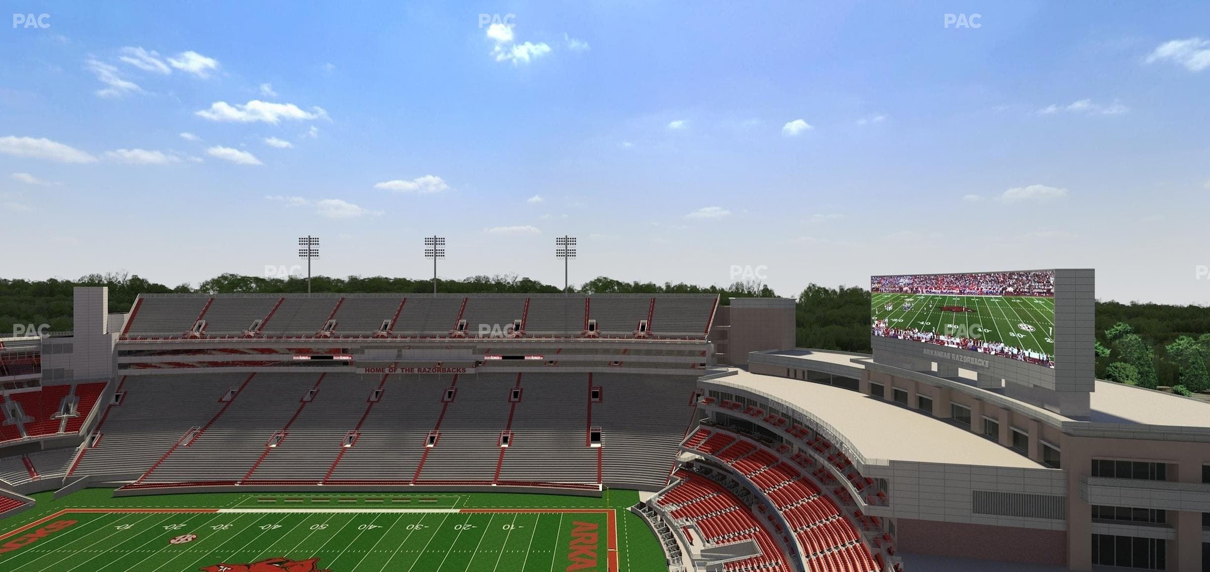 Razorback Stadium - Section 520 Seat View