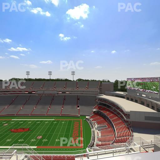 Razorback Stadium - Section 520 Seat View