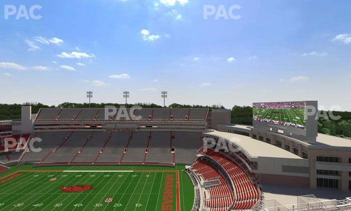 Razorback Stadium - Section 520 Seat View