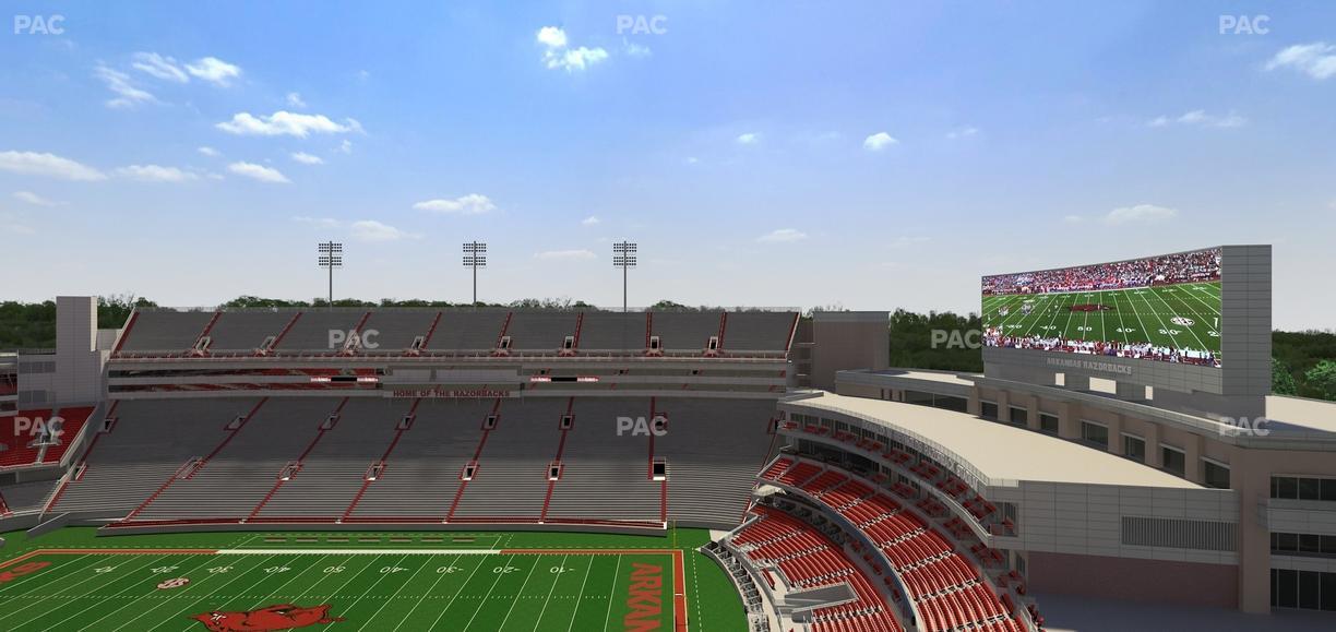 Razorback Stadium - Section 520 Seat View