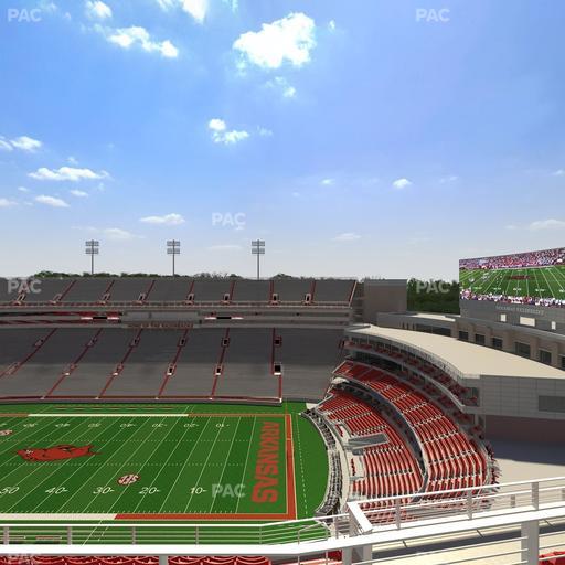 Razorback Stadium - Section 520 Seat View