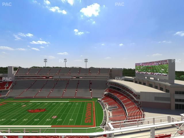 Razorback Stadium - Section 520 Seat View
