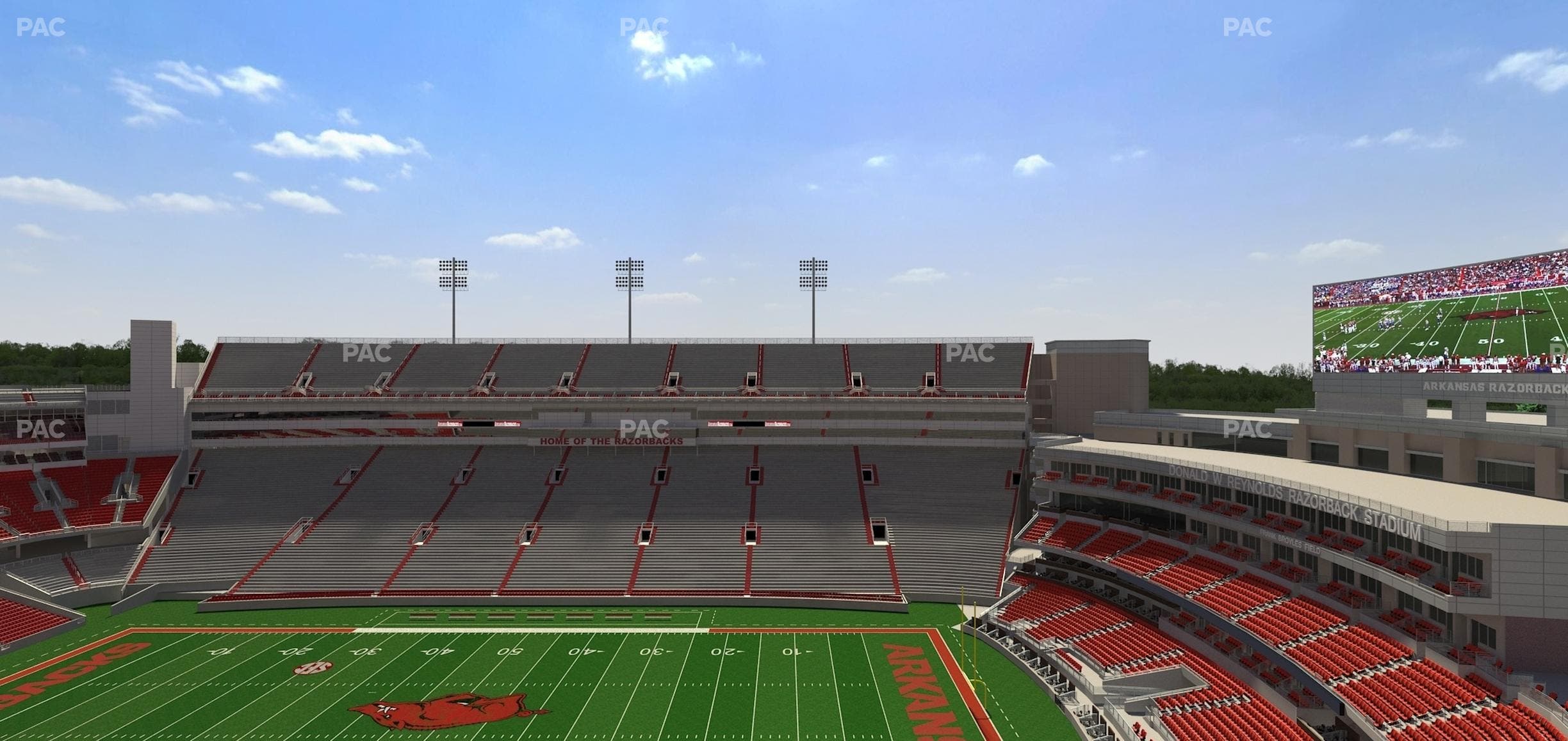 Razorback Stadium - Section 521 1 Seat View