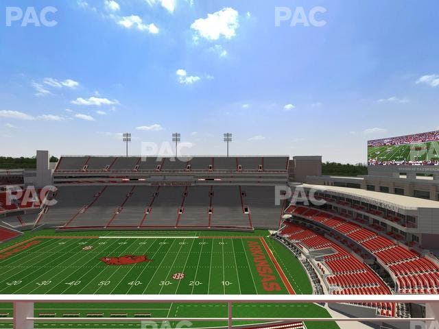 Razorback Stadium - Section 521 1 Seat View