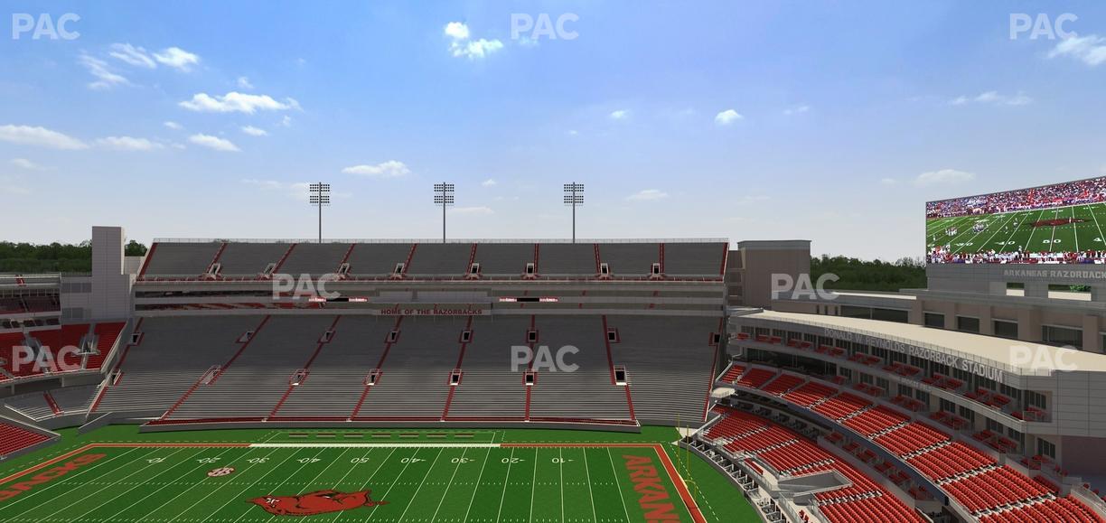 Razorback Stadium - Section 521 2 Seat View