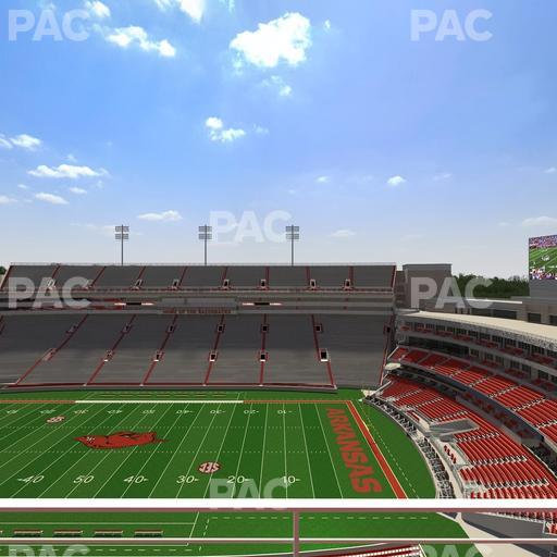 Razorback Stadium - Section 521 2 Seat View