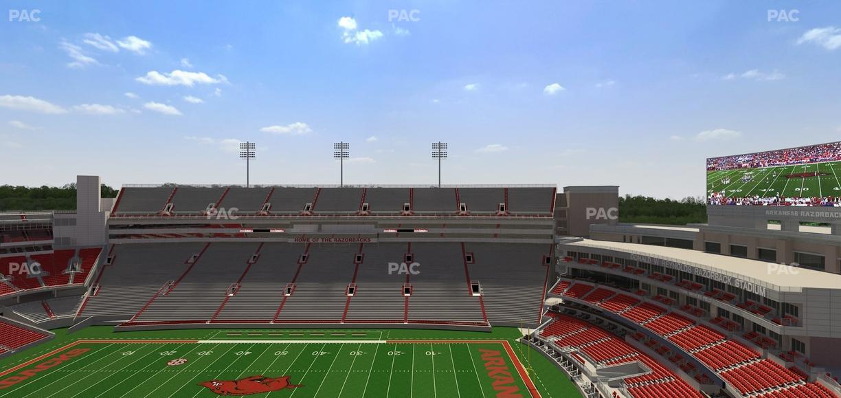 Razorback Stadium - Section 521 2 Seat View