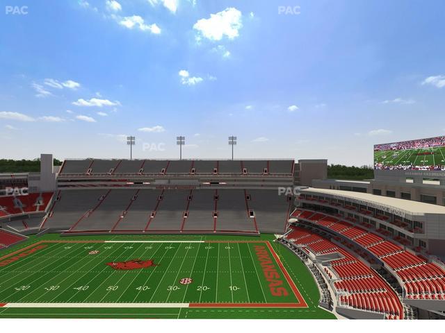 Razorback Stadium - Section 521 2 Seat View