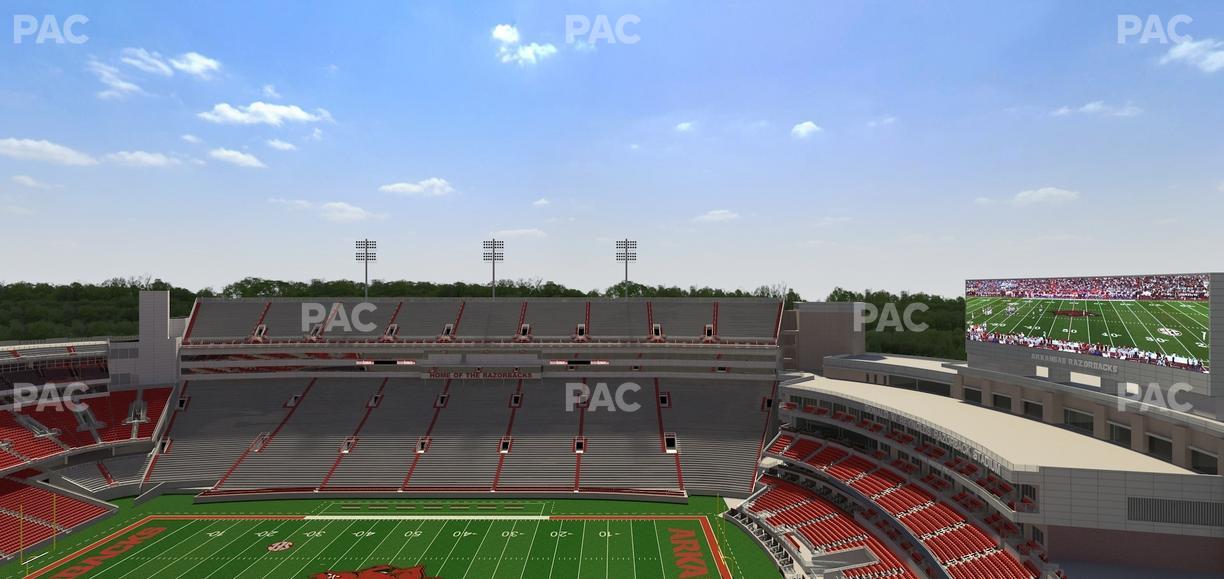 Razorback Stadium - Section 521 Seat View