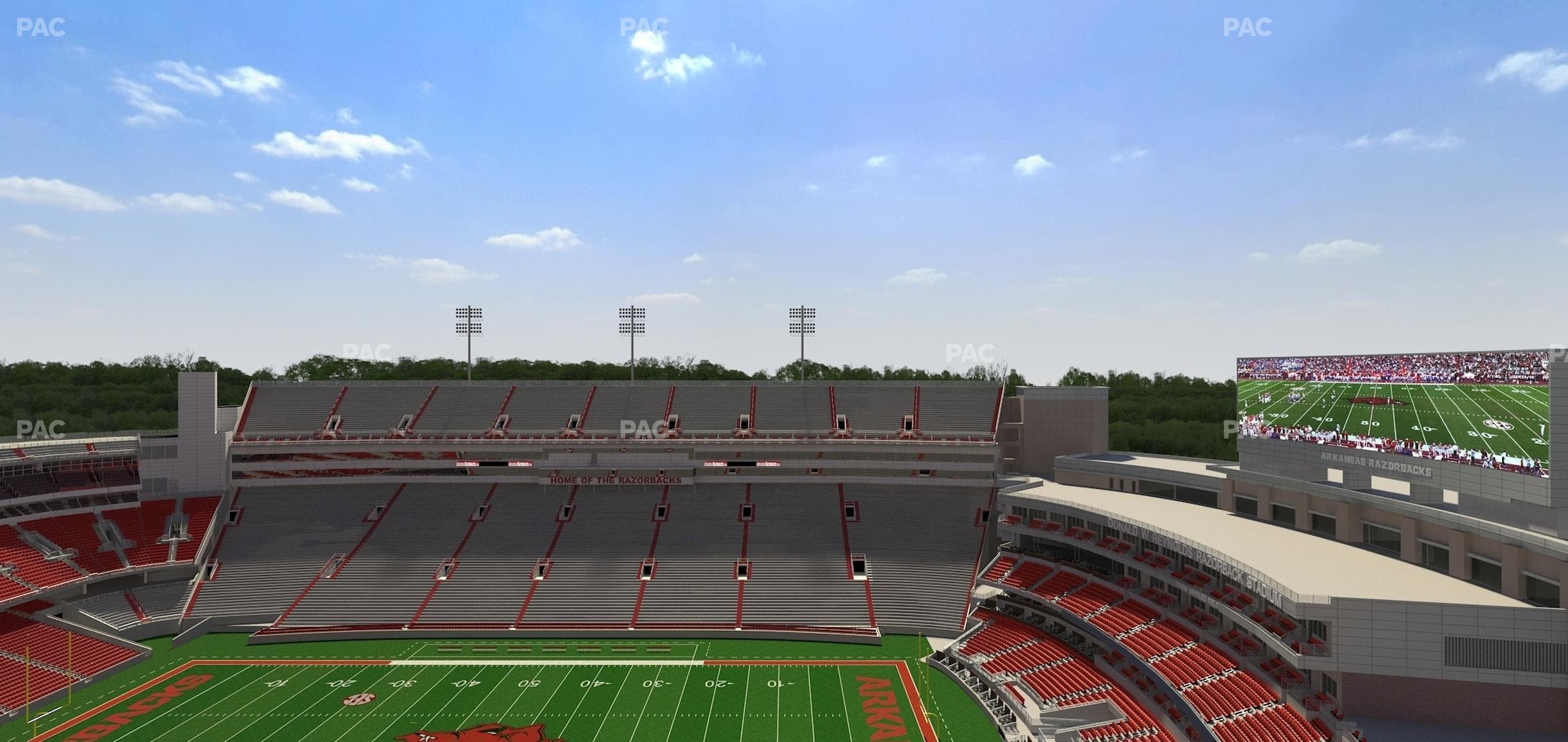 Razorback Stadium - Section 521 Seat View