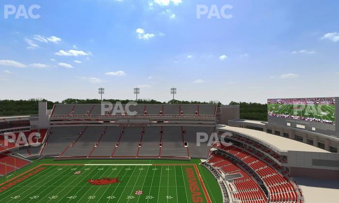 Razorback Stadium - Section 521 Seat View