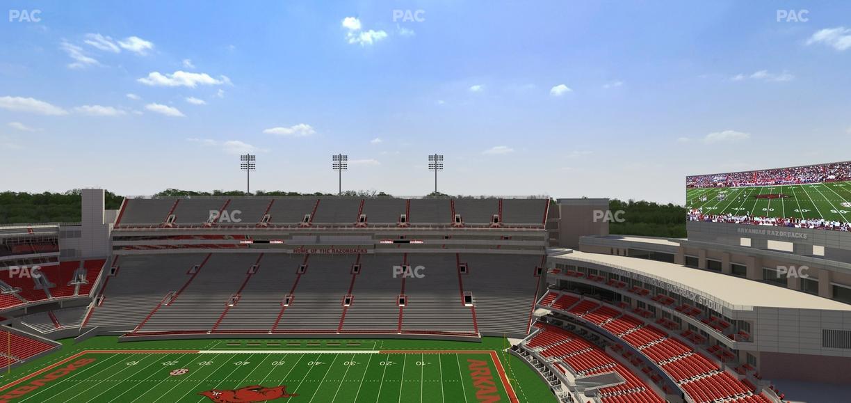 Razorback Stadium - Section 521 Seat View