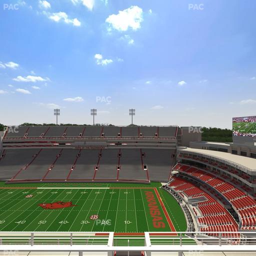 Razorback Stadium - Section 521 Seat View