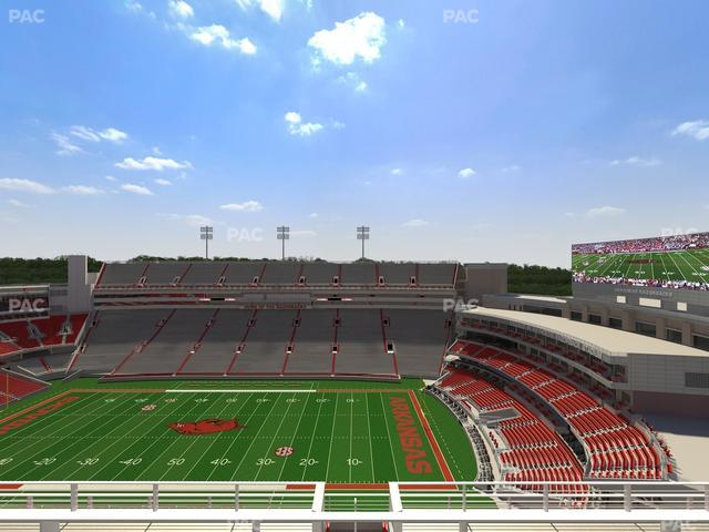 Razorback Stadium - Section 521 Seat View