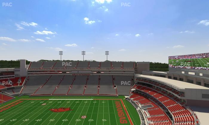 Razorback Stadium - Section 521 Seat View
