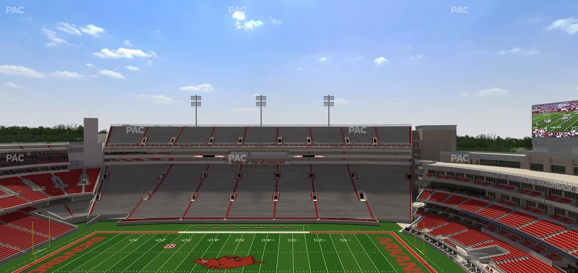 Razorback Stadium - Section 522 1 Seat View