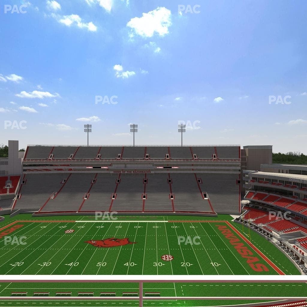 Razorback Stadium - Section 522 2 Seat View