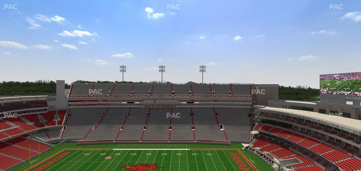 Razorback Stadium - Section 522 Seat View