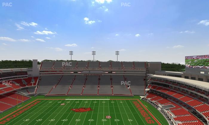 Razorback Stadium - Section 522 Seat View