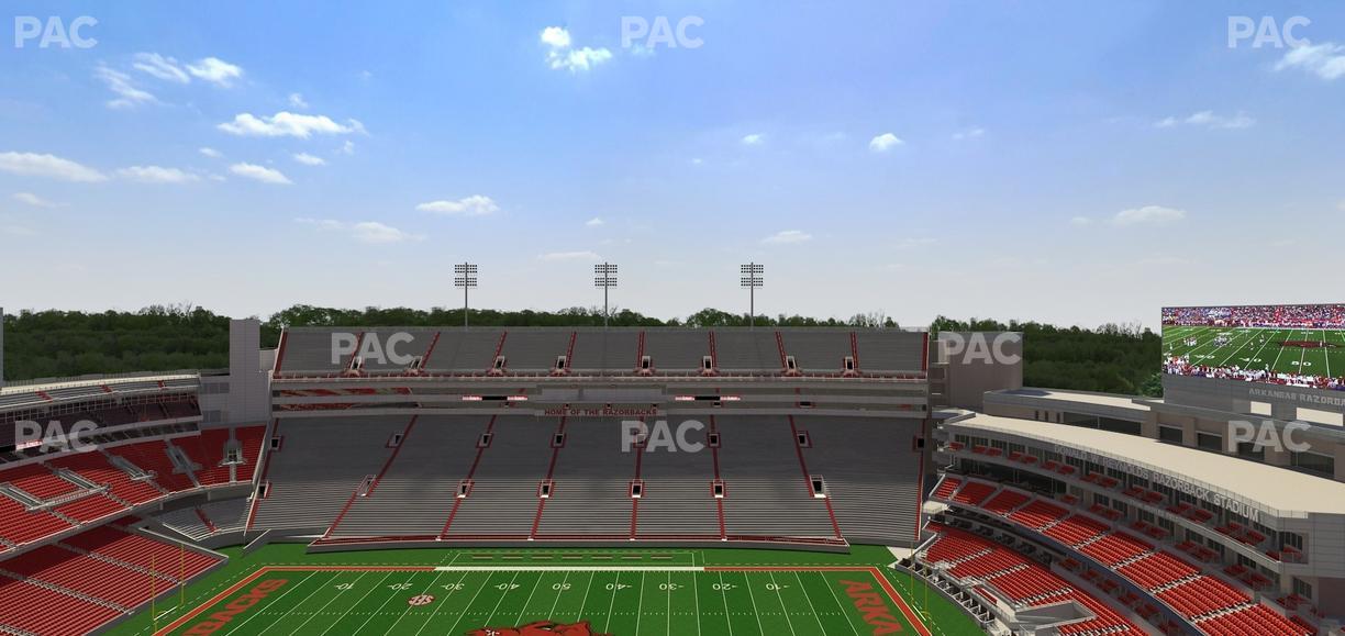 Razorback Stadium - Section 522 Seat View