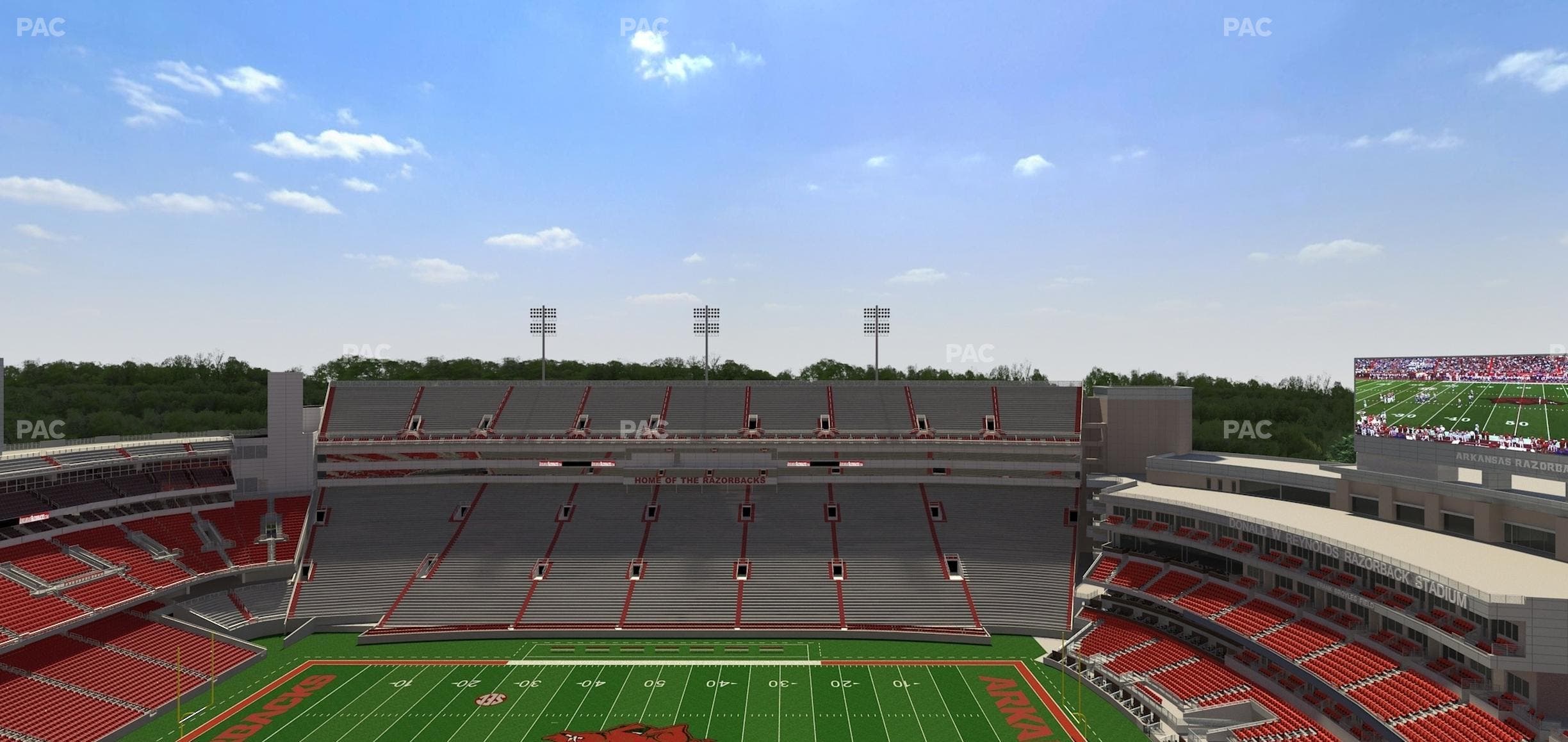 Razorback Stadium - Section 522 Seat View