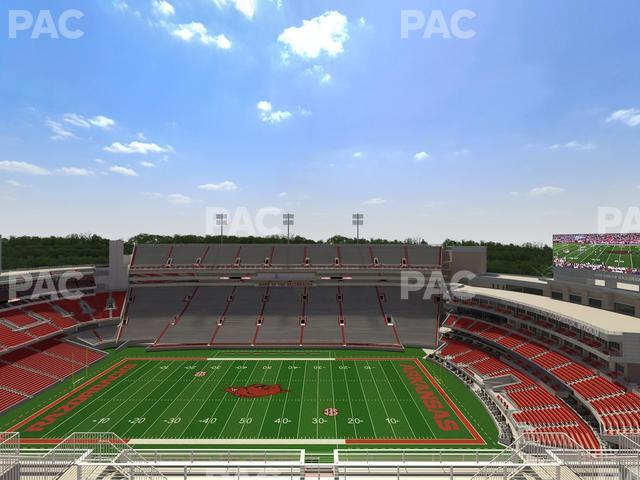Razorback Stadium - Section 522 Seat View Razorback Stadium - Section 522 Seat View