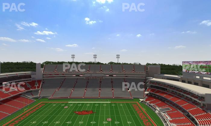 Razorback Stadium - Section 522 Seat View