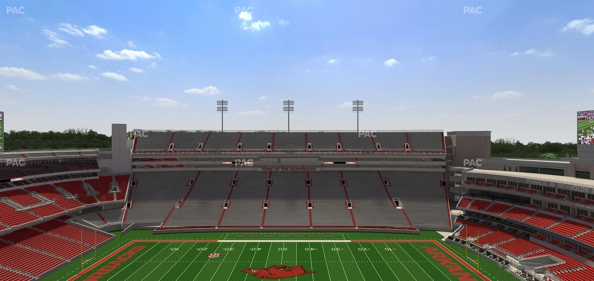 Razorback Stadium - Section 523 1 Seat View