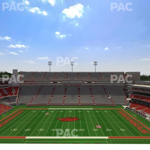 Razorback Stadium - Section 523 1 Seat View