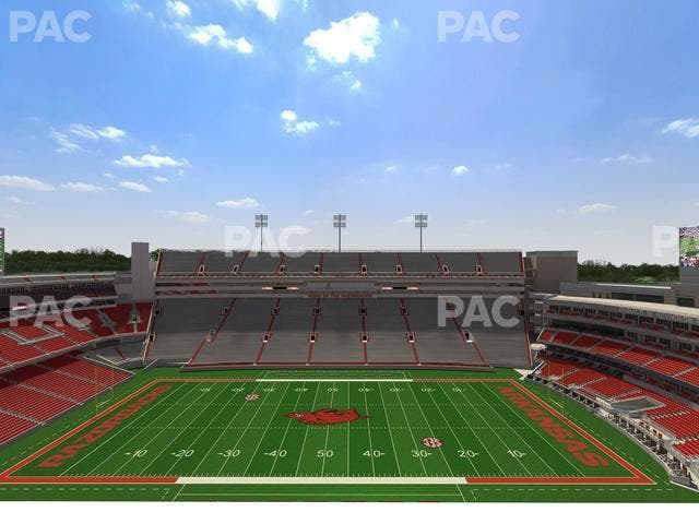 Razorback Stadium - Section 523 1 Seat View