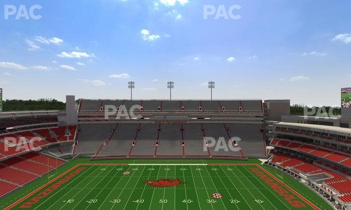 Razorback Stadium - Section 523 1 Seat View