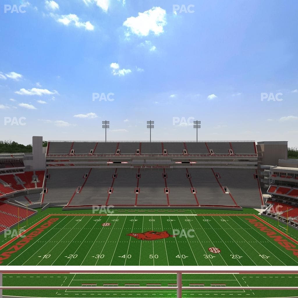Razorback Stadium - Section 523 2 Seat View