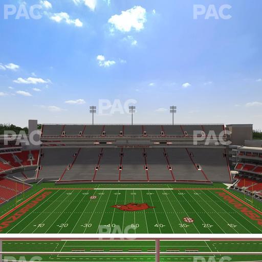 Razorback Stadium - Section 523 2 Seat View